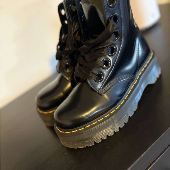 Dr. Martens Black Platform Boots - Picture 7 of 8